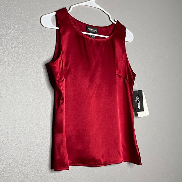 NWT Notations Sleeveless Camisole Red Size PS (Only‎ One Piece) ~ - Picture 1 of 7